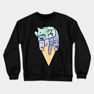 cute ice cream Crewneck Sweatshirt